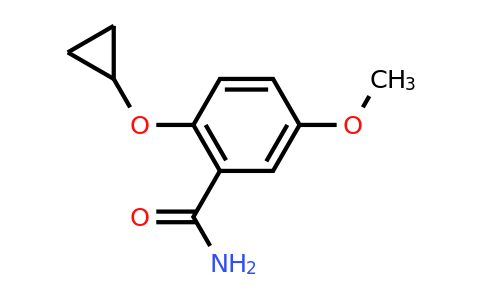 CAS 1243311-68-3 | 2-Cyclopropoxy-5-methoxybenzamide