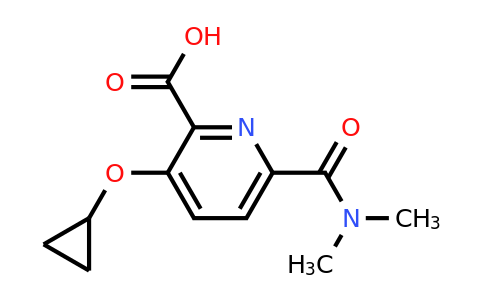 CAS 1243311-75-2 | 3-Cyclopropoxy-6-(dimethylcarbamoyl)picolinic acid