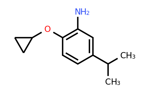 CAS 1243311-80-9 | 2-Cyclopropoxy-5-(propan-2-YL)aniline