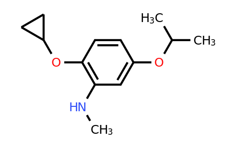 CAS 1243311-81-0 | 2-Cyclopropoxy-5-isopropoxy-N-methylaniline
