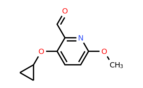 CAS 1243311-88-7 | 3-Cyclopropoxy-6-methoxypicolinaldehyde