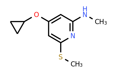 CAS 1243311-91-2 | 4-Cyclopropoxy-N-methyl-6-(methylsulfanyl)pyridin-2-amine