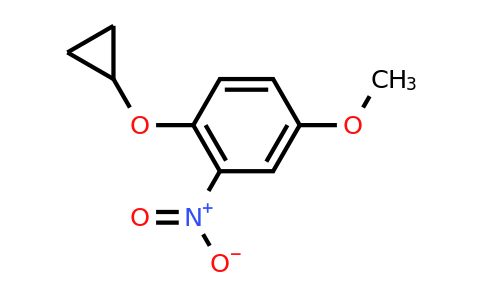 CAS 1243311-93-4 | 1-Cyclopropoxy-4-methoxy-2-nitrobenzene