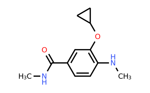 CAS 1243312-00-6 | 3-Cyclopropoxy-N-methyl-4-(methylamino)benzamide