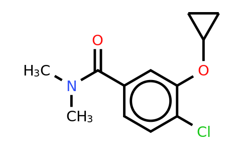 CAS 1243312-04-0 | 4-Chloro-3-cyclopropoxy-N,n-dimethylbenzamide