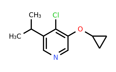 CAS 1243312-09-5 | 4-Chloro-3-cyclopropoxy-5-(propan-2-YL)pyridine
