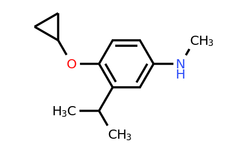 CAS 1243312-21-1 | 4-Cyclopropoxy-3-isopropyl-N-methylaniline