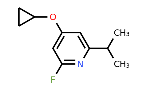 CAS 1243312-23-3 | 4-Cyclopropoxy-2-fluoro-6-(propan-2-YL)pyridine