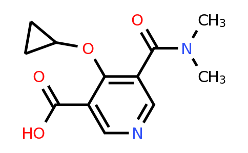CAS 1243312-26-6 | 4-Cyclopropoxy-5-(dimethylcarbamoyl)nicotinic acid
