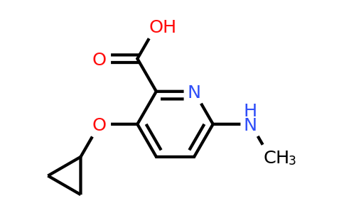 CAS 1243312-27-7 | 3-Cyclopropoxy-6-(methylamino)picolinic acid