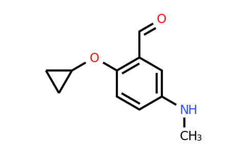 CAS 1243312-35-7 | 2-Cyclopropoxy-5-(methylamino)benzaldehyde