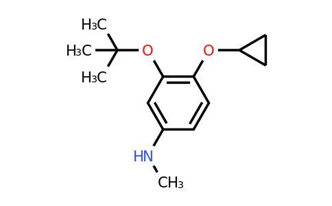 CAS 1243312-50-6 | 3-Tert-butoxy-4-cyclopropoxy-N-methylaniline