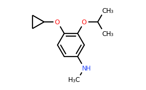 CAS 1243312-54-0 | 4-Cyclopropoxy-3-isopropoxy-N-methylaniline