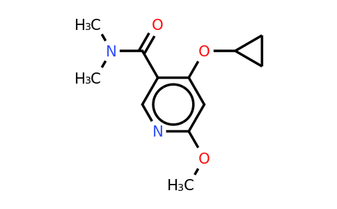 CAS 1243312-56-2 | 4-Cyclopropoxy-6-methoxy-N,n-dimethylnicotinamide