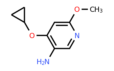 CAS 1243312-61-9 | 4-Cyclopropoxy-6-methoxypyridin-3-amine