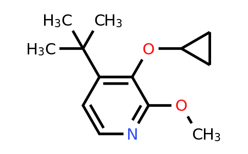 CAS 1243312-63-1 | 4-Tert-butyl-3-cyclopropoxy-2-methoxypyridine