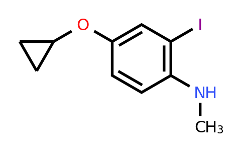 CAS 1243312-64-2 | 4-Cyclopropoxy-2-iodo-N-methylaniline