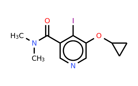 CAS 1243312-73-3 | 5-Cyclopropoxy-4-iodo-N,n-dimethylnicotinamide