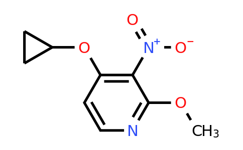 CAS 1243312-76-6 | 4-Cyclopropoxy-2-methoxy-3-nitropyridine