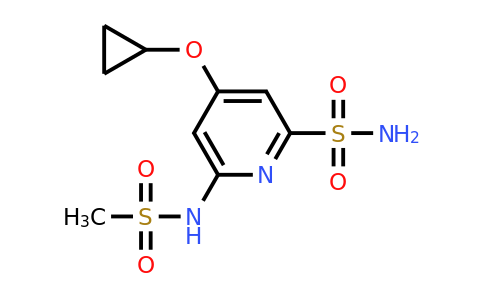 CAS 1243312-80-2 | 4-Cyclopropoxy-6-(methylsulfonamido)pyridine-2-sulfonamide