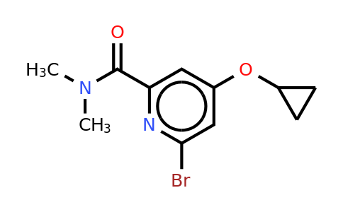 CAS 1243312-84-6 | 6-Bromo-4-cyclopropoxy-N,n-dimethylpicolinamide