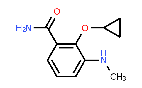 CAS 1243312-85-7 | 2-Cyclopropoxy-3-(methylamino)benzamide