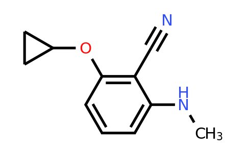 CAS 1243313-07-6 | 2-Cyclopropoxy-6-(methylamino)benzonitrile