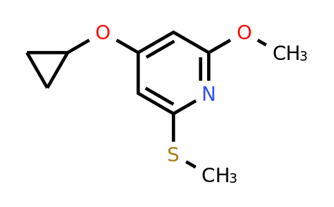 CAS 1243313-09-8 | 4-Cyclopropoxy-2-methoxy-6-(methylsulfanyl)pyridine