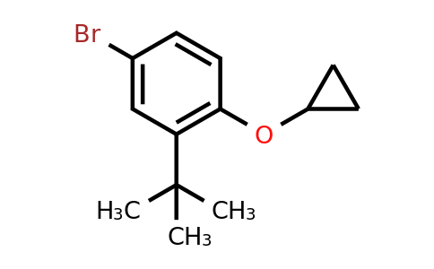 CAS 1243313-11-2 | 4-Bromo-2-tert-butyl-1-cyclopropoxybenzene