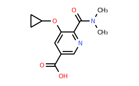 CAS 1243313-12-3 | 5-Cyclopropoxy-6-(dimethylcarbamoyl)nicotinic acid