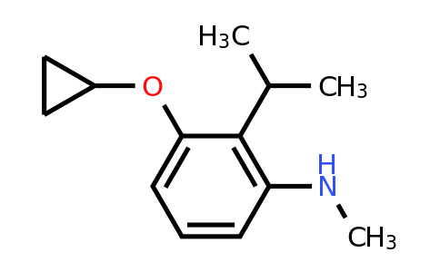 CAS 1243313-13-4 | 3-Cyclopropoxy-2-isopropyl-N-methylaniline