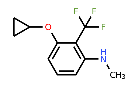 CAS 1243313-18-9 | 3-Cyclopropoxy-N-methyl-2-(trifluoromethyl)aniline