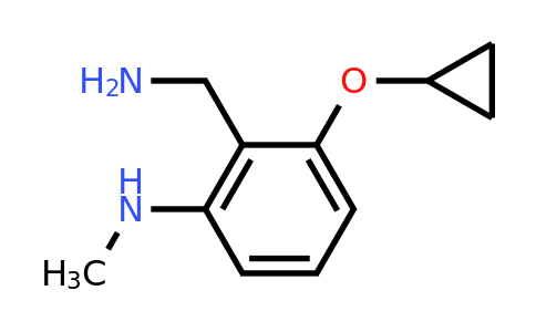 CAS 1243313-21-4 | 2-(Aminomethyl)-3-cyclopropoxy-N-methylaniline
