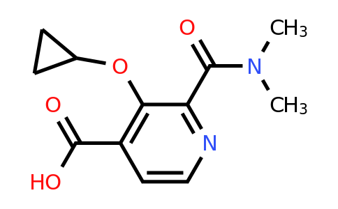CAS 1243313-48-5 | 3-Cyclopropoxy-2-(dimethylcarbamoyl)isonicotinic acid
