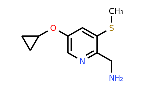 CAS 1243313-56-5 | (5-Cyclopropoxy-3-(methylthio)pyridin-2-YL)methanamine