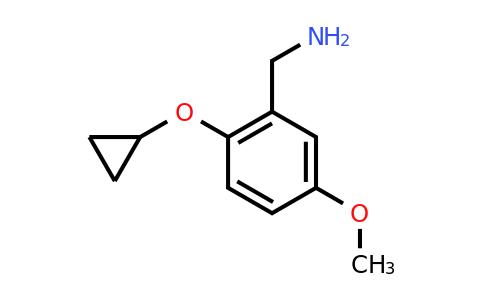 CAS 1243313-57-6 | (2-Cyclopropoxy-5-methoxyphenyl)methanamine