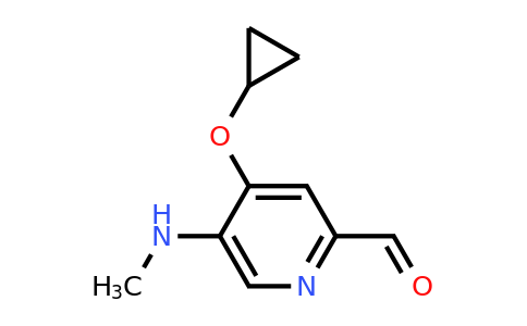CAS 1243313-61-2 | 4-Cyclopropoxy-5-(methylamino)picolinaldehyde