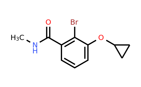 CAS 1243313-64-5 | 2-Bromo-3-cyclopropoxy-N-methylbenzamide
