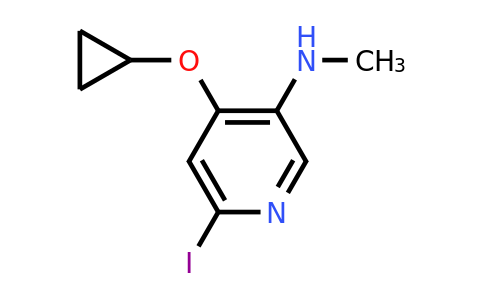 CAS 1243313-66-7 | 4-Cyclopropoxy-6-iodo-N-methylpyridin-3-amine