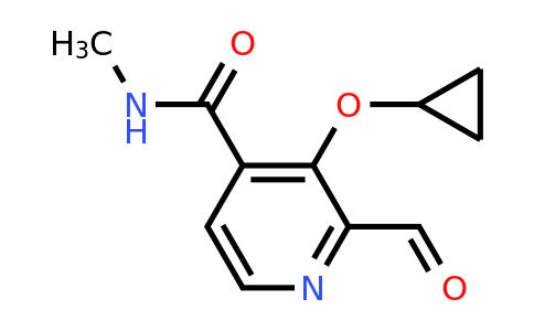 CAS 1243313-74-7 | 3-Cyclopropoxy-2-formyl-N-methylisonicotinamide