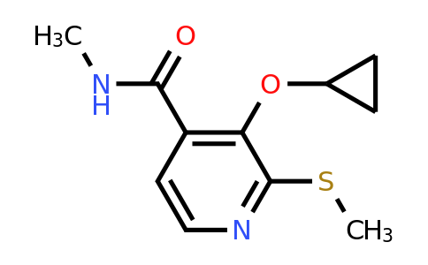 CAS 1243313-78-1 | 3-Cyclopropoxy-N-methyl-2-(methylthio)isonicotinamide