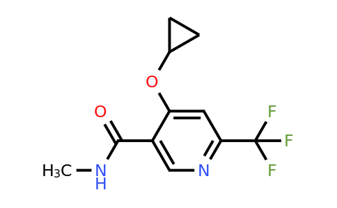 CAS 1243313-84-9 | 4-Cyclopropoxy-N-methyl-6-(trifluoromethyl)nicotinamide