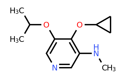 CAS 1243313-85-0 | 4-Cyclopropoxy-5-isopropoxy-N-methylpyridin-3-amine