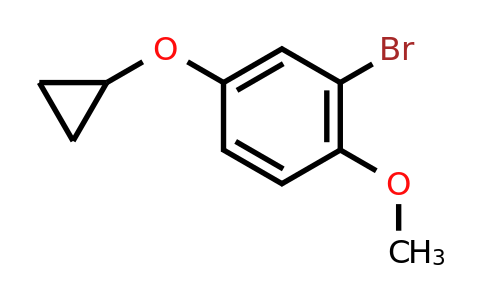 CAS 1243313-86-1 | 2-Bromo-4-cyclopropoxy-1-methoxybenzene