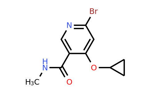 CAS 1243313-90-7 | 6-Bromo-4-cyclopropoxy-N-methylnicotinamide