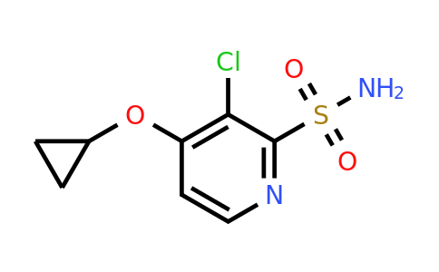 CAS 1243313-93-0 | 3-Chloro-4-cyclopropoxypyridine-2-sulfonamide