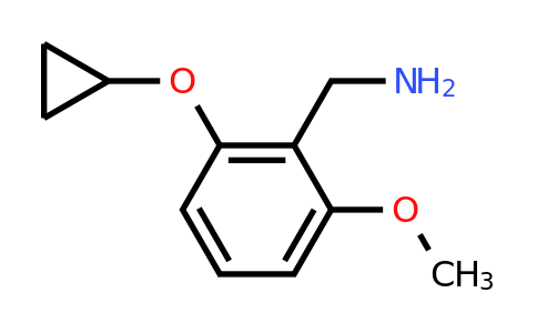 CAS 1243315-77-6 | (2-Cyclopropoxy-6-methoxyphenyl)methanamine