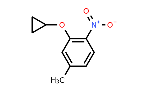 CAS 1243315-83-4 | 2-Cyclopropoxy-4-methyl-1-nitrobenzene