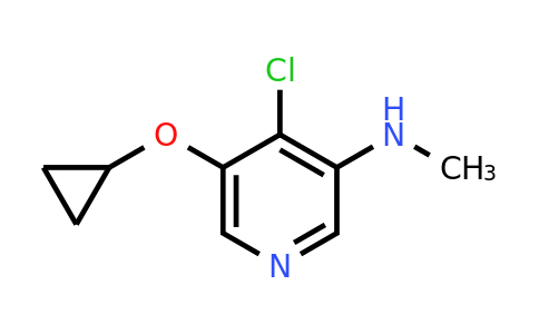 CAS 1243315-87-8 | 4-Chloro-5-cyclopropoxy-N-methylpyridin-3-amine