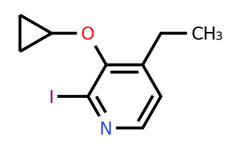 CAS 1243315-88-9 | 3-Cyclopropoxy-4-ethyl-2-iodopyridine